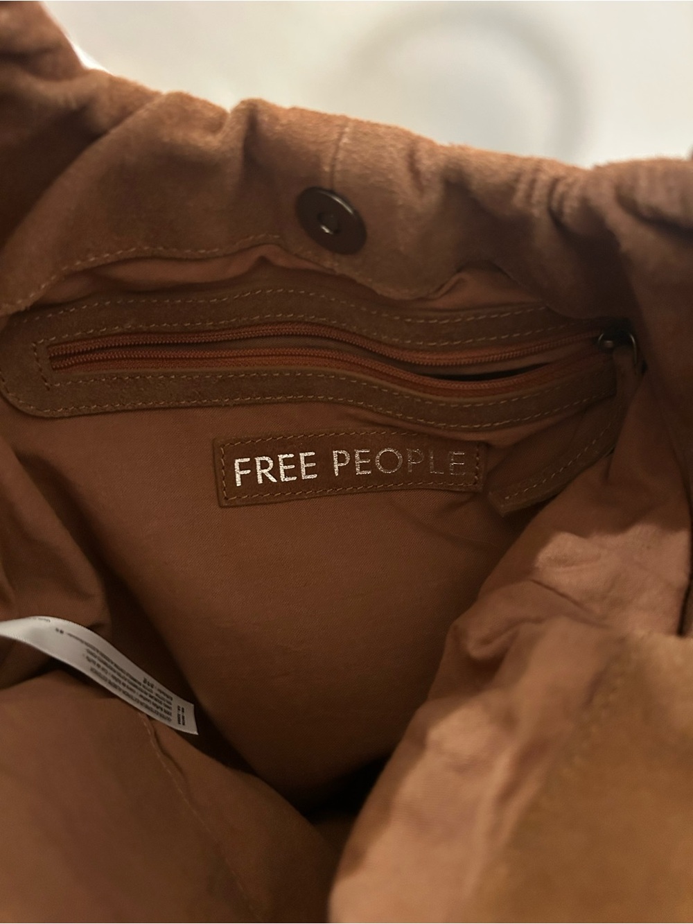 Free People Skadi Suede Scrunch
Tote Hobo Shoulder Bag-Strawberry Charm & Scarf - Picture 9 of 16